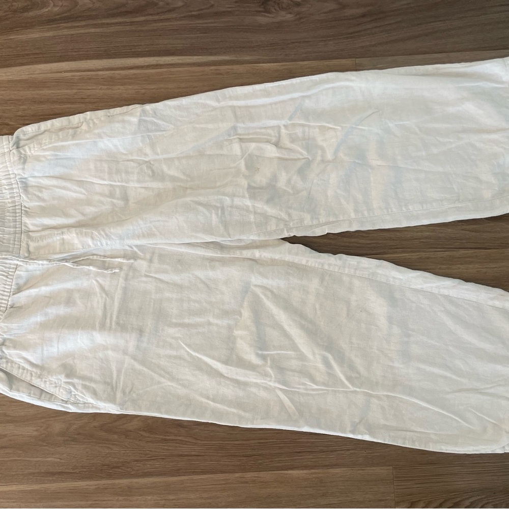 White Linen Pants